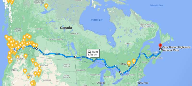 一家三口开车横贯加拿大究竟要花多少钱?(组图) - 1+新闻网